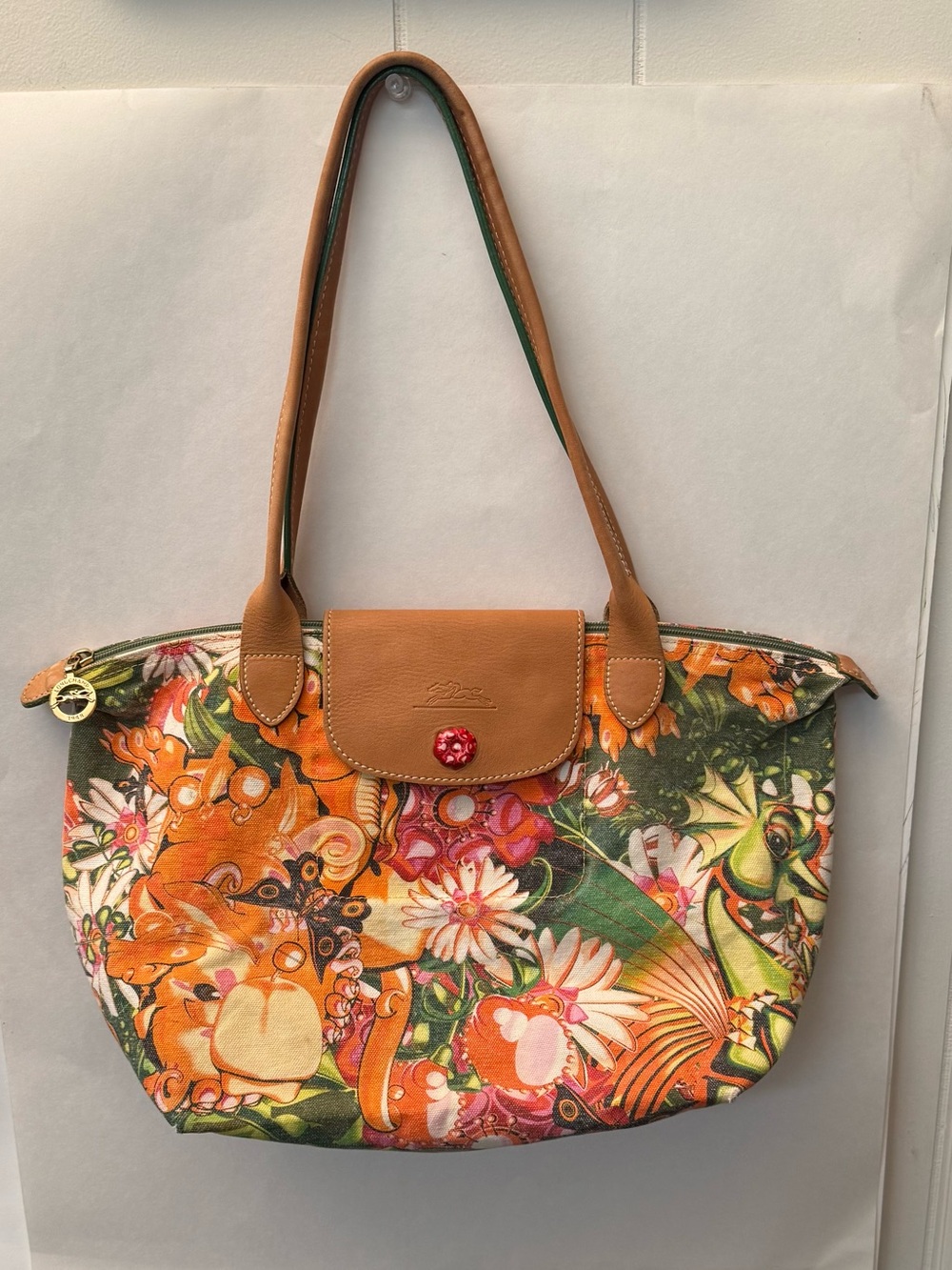 Longchamp Me Company Garden Foo Limited Edition Purse Handbag